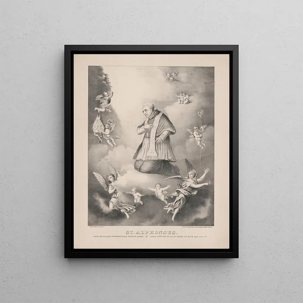 Saint Alphonse - Henry Jerome Schile — framed artwork on a wall