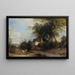 Voyageurs devant une auberge de campagne - Henry John Boddington — framed artwork on a wall