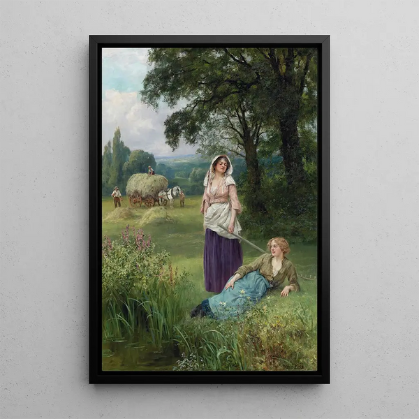 Fenaison - Henry John Yeend King — framed artwork on a wall