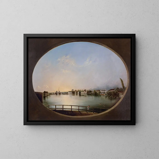 View of Charleston, East View - Henry Joseph Jackson — framed artwork on a wall