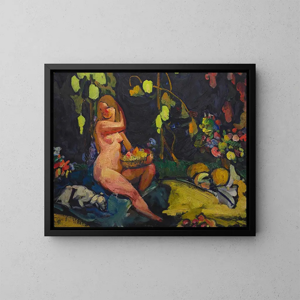 Nude Painting - Henry Keller — framed artwork on a wall