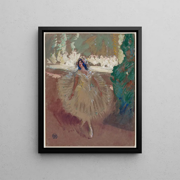 Pavlova - Henry Keller — framed artwork on a wall