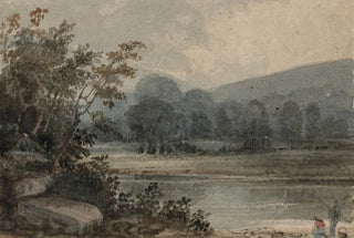 River Scene Painting - Henry Kirke Brown — artwork view