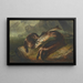 Otters with Salmon - Henry Leonidas Rolfe — framed artwork on a wall