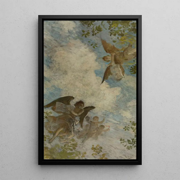Genius of Letters - Henry Lerolle — framed artwork on a wall