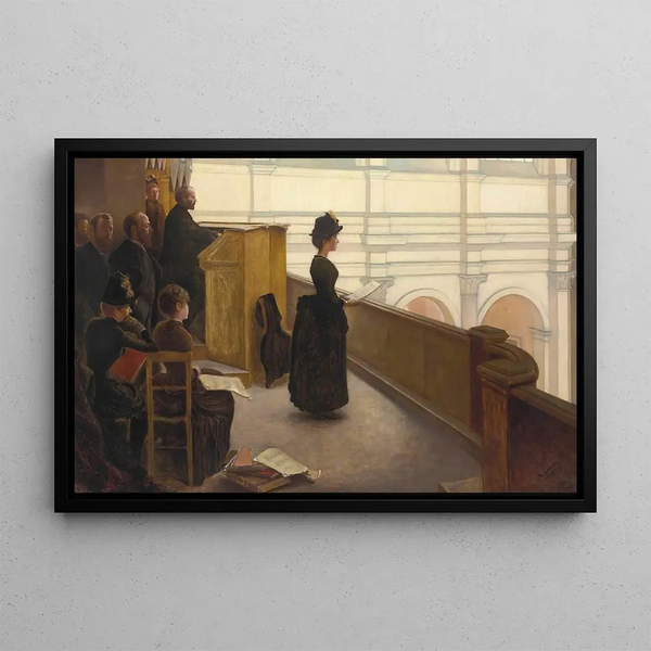 L'Orgue - Henry Lerolle — framed artwork on a wall