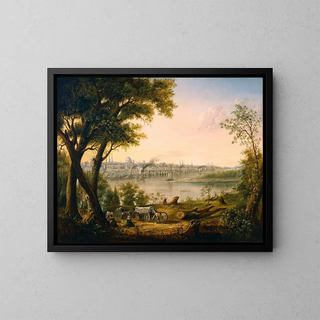 Saint Louis in 1846 - Henry Lewis — framed artwork on a wall