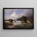 Saint Anthony Falls as they appeared in 1848 - Henry Lewis — framed artwork on a wall