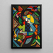 Girl in a Rocking Chair - Henry Lyman Saen — framed artwork on a wall