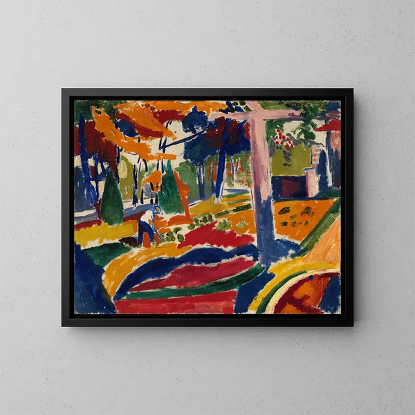 Garden - Henry Lyman Saen — framed artwork on a wall