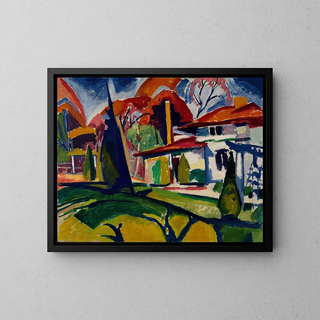 La Maison de Newman - Henry Lyman Saen — framed artwork on a wall