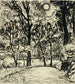 Sunny Path Painting - Henry Lyman Saen — artwork view