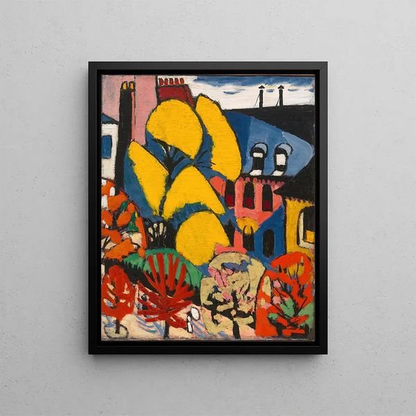 Trees - Henry Lyman Saen — framed artwork on a wall
