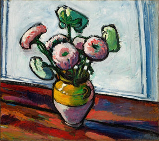 Zinnias - Henry Lyman Saen — artwork view