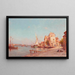 a dock on the French Riviera - Henry Malfroy — framed artwork on a wall