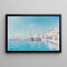 The fishing port in the south of France at Martigues - Henry Malfroy — framed artwork on a wall
