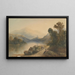 Château, north of Wales - Henry Maplestone — framed artwork on a wall