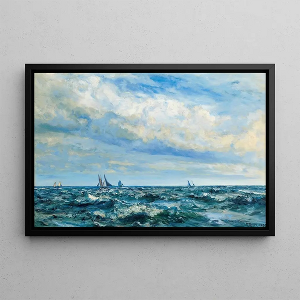 Summer Navigation Painting - Henry Moore — framed artwork on a wall