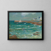 Bathing at the Sea in Lomener - Henry Moret — framed artwork on a wall