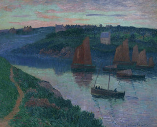 Bateaux de pêche en Bretagne - Henry Moret — artwork view