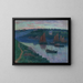 Bateaux de pêche en Bretagne - Henry Moret — framed artwork on a wall