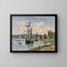 Boats in the Port - Henry Moret — framed artwork on a wall