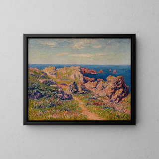 Beautiful Weather, Pern, Ouessant Island - Henry Moret — framed artwork on a wall