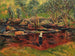Breton Painting of Pont-Aven with feet in the river - Henry Moret — artwork view