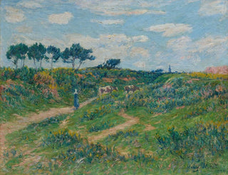 Path in the moorland in Brittany - Henry Moret — artwork view