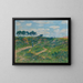 Path in the moorland in Brittany - Henry Moret — framed artwork on a wall