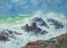Large storm painting at Saint-Grenoble, Pointe de Penmarch - Henry Moret — artwork view
