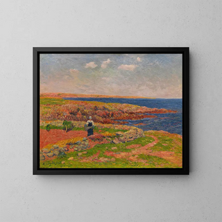 La Baie de Merrien - Henry Moret — framed artwork on a wall