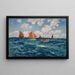 Fishermen Offshore - Henry Moret — framed artwork on a wall