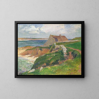 L'île de Raguenez, Brittany - Henry Moret — framed artwork on a wall