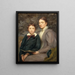 Mrs. William T. Evans and her son - Henry Oliver Walker — framed artwork on a wall