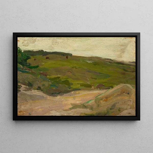 Scene of a countryside in the Adirondacks - Henry Ossawa Tanner — framed artwork on a wall