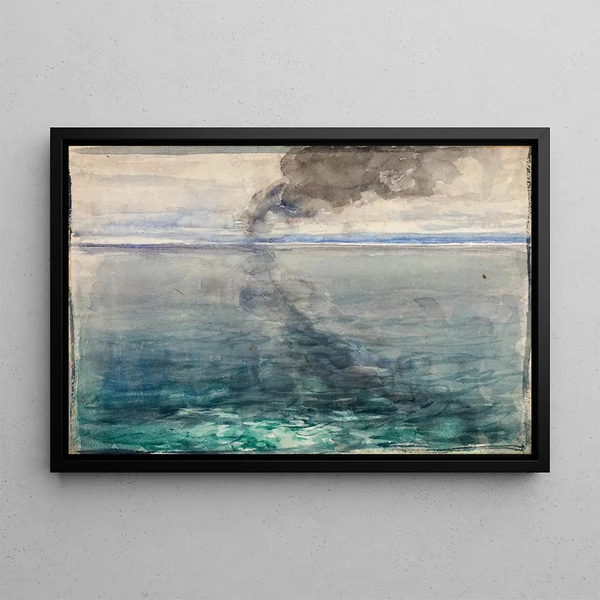 Traversée de l'Atlantique, retour à la maison - Henry Ossawa Tanner — framed artwork on a wall