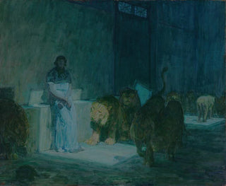 Daniel dans la fosse aux lions - Henry Ossawa Tanner — artwork view