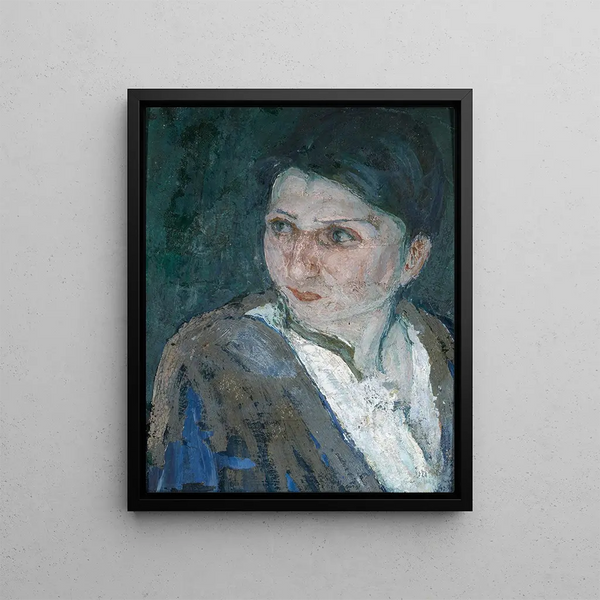 Head of a Woman in Jerusalem - Henry Ossawa Tanner — framed artwork on a wall