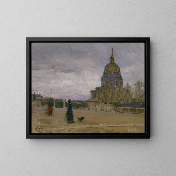 Les Invalides in Paris - Henry Ossawa Tanner — framed artwork on a wall