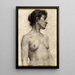Study of a young girl nude - Henry Ossawa Tanner — framed artwork on a wall