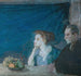 Portrait of M. and Mrs. Atherton Curtis with still life - Henry Ossawa Tanner — artwork view