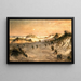 Sand dunes at sunset in Atlantic City - Henry Ossawa Tanner — framed artwork on a wall