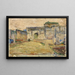 Street scene in Tangier, crenellated architecture - Henry Ossawa Tanner — framed artwork on a wall