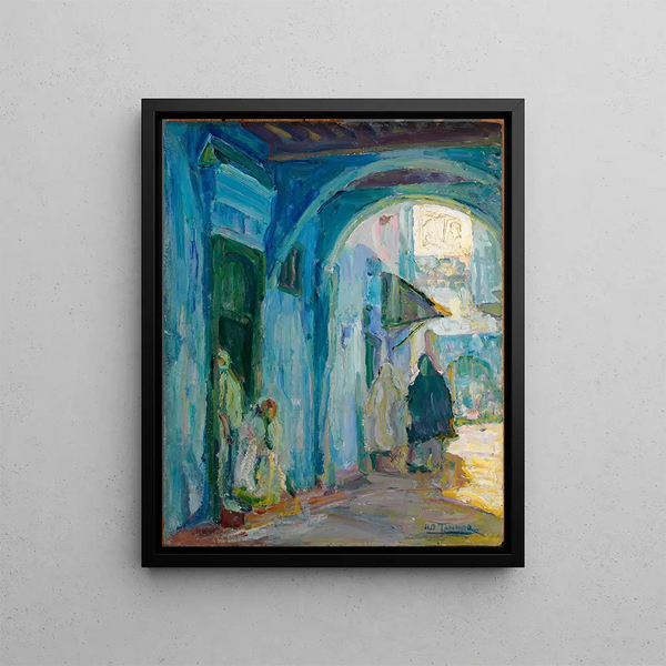 Rue de Tanger - Henry Ossawa Tanner — framed artwork on a wall
