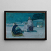 Study for Christ and Nicodemus on a Roof - Henry Ossawa Tanner — framed artwork on a wall