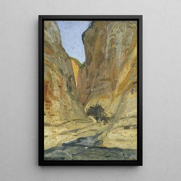 The Canyon - Henry Ossawa Tanner — framed artwork on a wall