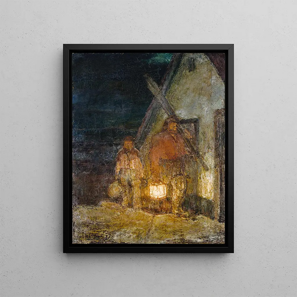 The Return of the Fishermen - Henry Ossawa Tanner — framed artwork on a wall