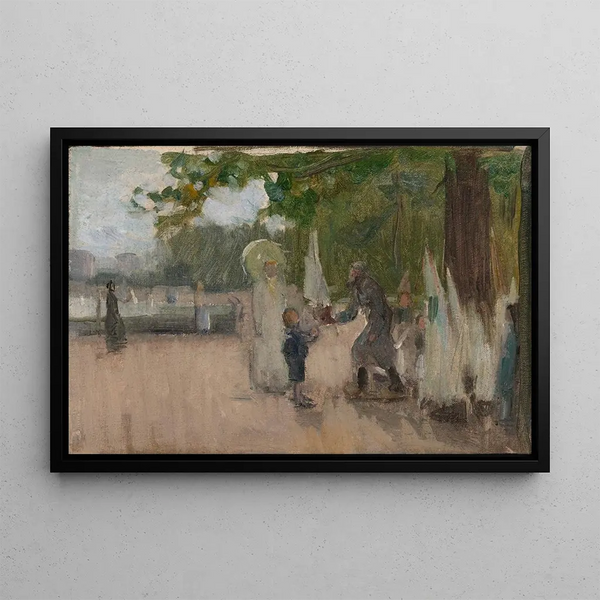 L'homme qui louait des bateaux - Henry Ossawa Tanner — framed artwork on a wall