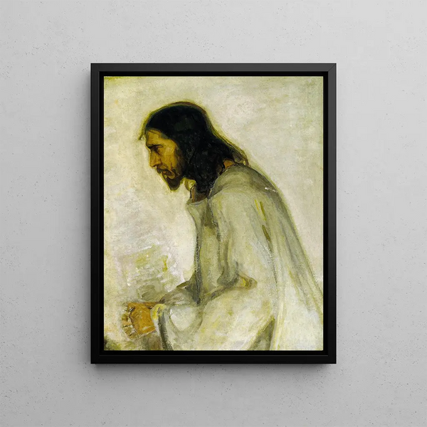 The Savior - Henry Ossawa Tanner — framed artwork on a wall